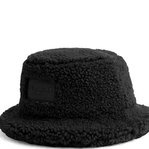 Coach Black Sherpa Bucket Hat
